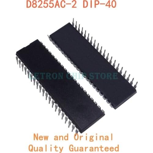 5PCS D8255AC-2 DIP40 D8255AC DIP-40 D8255AC 2 DIP D8255AC2 new and original IC Chipset
