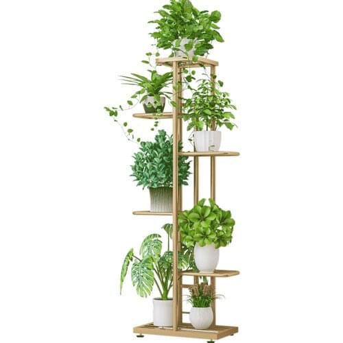 6-Tier Display Shelf Flower Pots Plant Stand Potting Ladder Planter Stand Heavy Duty Storage Shelving Rack for Potted Plants
