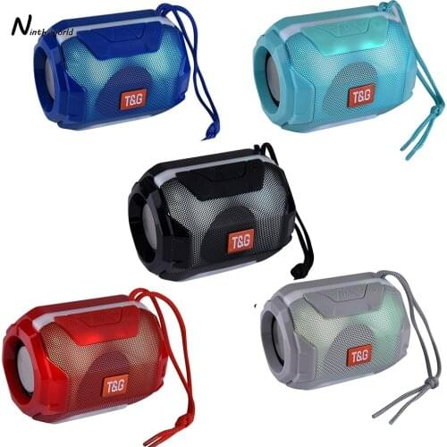 Mini Portable Bluetooth Speaker With LED Light Music Boombox Fm Radio USB Speakers Blutooth Hifi Wireless Altavoces Caixa De Som