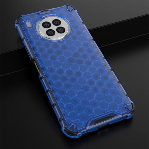 Honeycomb Style TPU Frame Bumper Shockproof Cover Fundas for Huawei Nova 8i Nova8i 6.67 Inch Case Coque Shell