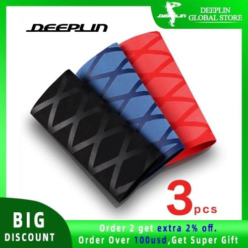 3pcs DEEPLIN Table Tennis Rackets for Overgrip Handle Tape Heat-shrinkable Ping Pong set bat grips Sweatband Accessories