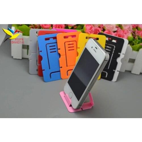 Multi colors card phone holder for Mobile Phone Holder bracket Stand for iPhone samsung htc holder standing 3000 pcs/lot