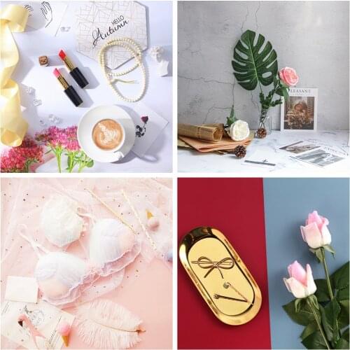 Photography Background Props Plate Card Artificial Lotus Flowers for Photography Shooting Prop Photo Studio Background Adornment