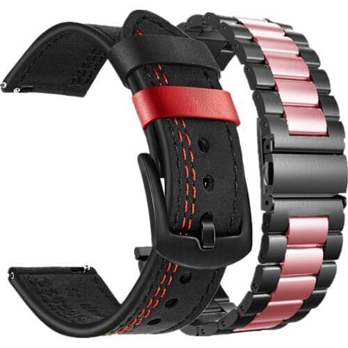 20mm/22mm Strap Samsung Galaxy 46mm/ 42mm Stainless Steel Watch Band Quick Release Pins for Gear Sport S2 S3 Frontier/Classic