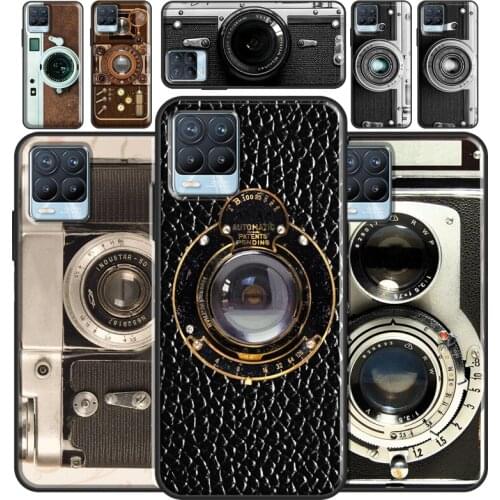Retro Camera Vintage For OnePlus Nord 2 8T 9R 7 8 9 Pro Phone Case For Realme 8 Pro C3 C21 GT Neo Q3 6 7 Pro