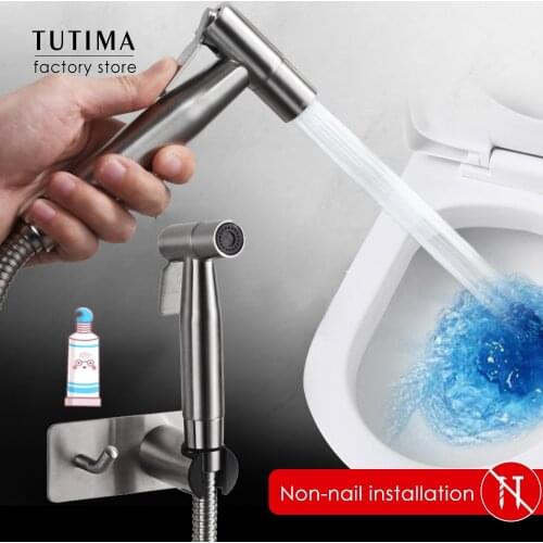 Handheld Bidet Sprayer for Toilet, 2 Water Pressure Option, Spray Attachment with Hose for Feminine Wash, Baby Diaper Cloth Wash