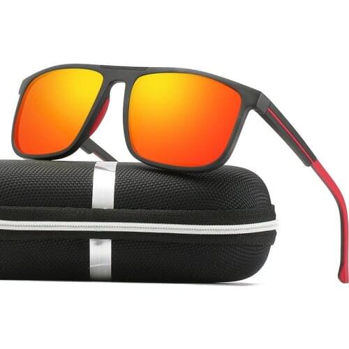 Classic TR90 Men Polarized Sunglasses Brand Design Male Square Coating Driving Sun Glasses UV400 Shades Eyewear gafas de sol