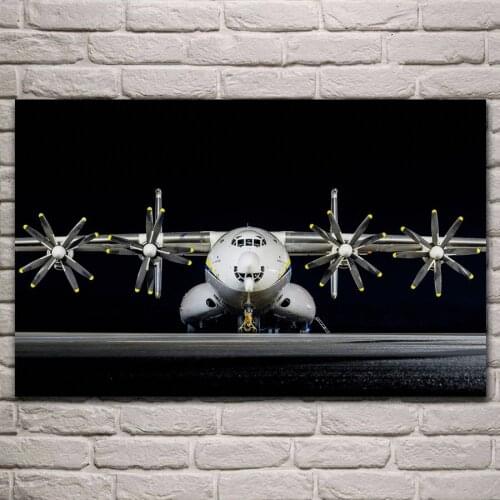 An 22 Antuy Antonov heavy transport aircraft living room decoration home art decor wood frame fabric poster KH734