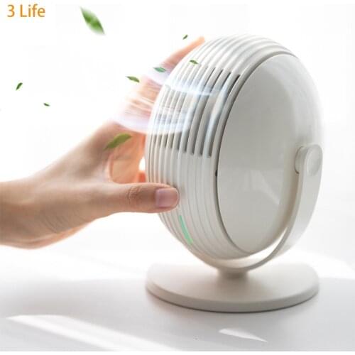 Xiaomi Fan 3 Life Leafless USB Fan Desktop Mini Desktop Fan Dormitory Vertical Fans With Power Mini Fan For Office Round Fan
