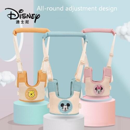 Disney Baby Toddler with Anti-fall Anti-lean Young Children Baby Learn To Walk Traction Artifact Rope Waist Type Dual-use Summer
