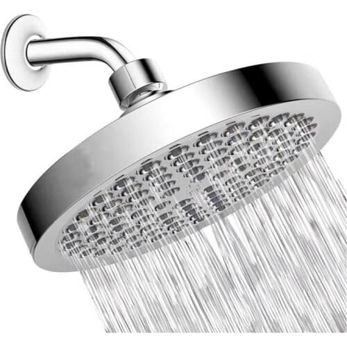 Hi Quality 6/8 Inche Classic Bathroom Ceiling Shower Head Toilet Round Chromed ABS Top Spray Shower Nozzle Rainfall Shower Heads