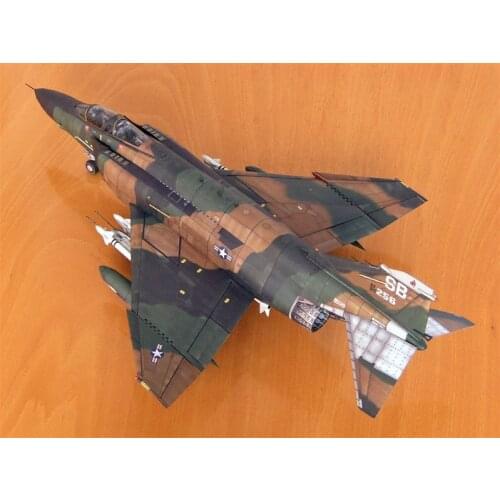 1:33 Scale Phantom F-4B Mig Killer Fighter DIY Paper Model Kit Puzzles Handmade Toy DIY