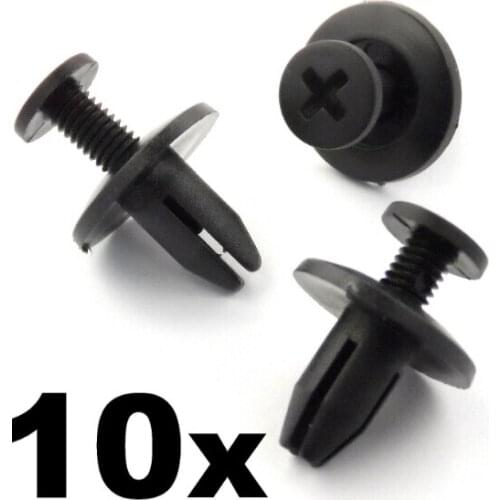 10x For Honda 6mm Screw Fit Rivet- Interior Trim Clips for Cowls, Panels & Covers