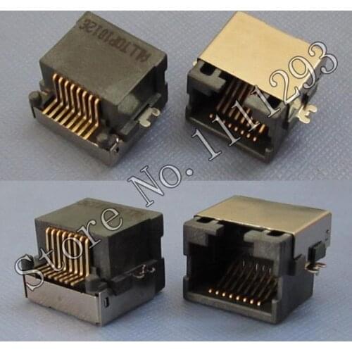 5pcs/lot 8P8C H5.5 SMT LCP RJ45 Jack for Laptop Lan Jack Connector 8-pin