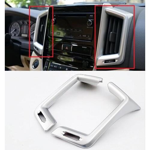 ABS Middle Console Air Condition Vent Cover Trim for Toyota Land Cruiser LC200 2016 2017