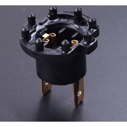 CITALL Black Headlight Socket Bulbs Holder Adapters Connector Replacement Fit for Mazda 3 5 Protege Kawasaki Aprilia B28V510A3