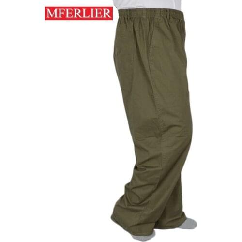 Spring Summer pants men 13XL waist 160cm 11XL 12XL Plus size Loose trousers men