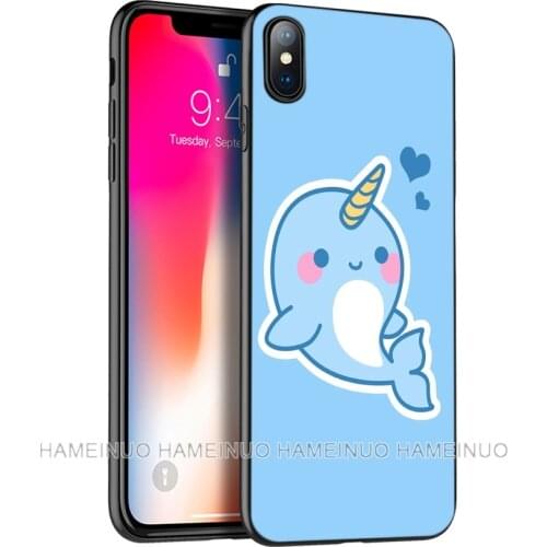 Black tpu case for iphone 5 5s SE 2020 6 6s 7 8 plus X 10 XR XS 11 pro MAX silicon cover Unicorn On Rainbow Jetpack