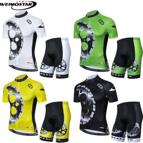 Gear Bike Uniform Shirt Cycling Jersey WEIMOSTAR Men cycling clothing Ropa ciclismo Bike Jerseys Set Summer Clothing Suit