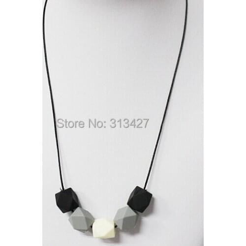 Geometric Silicone Teething Necklace
