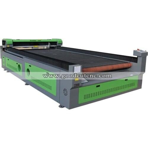 GoodCut Laser Co2 80w Reci Auto Feeding Fabric Eextile Label Carpet Laser Cutting Machine