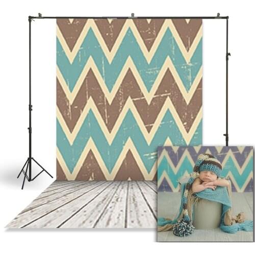 HUAYI Newborns Child Baby Photography Backdrop Chevron Pattern Birthday Customize Studio Photo Booth Background D-2566