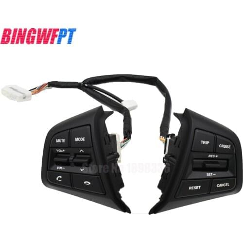 Seven color free switching Button Multifunction Steering Wheel Button Cruise Control Switch For Hyundai IX25 1.6L