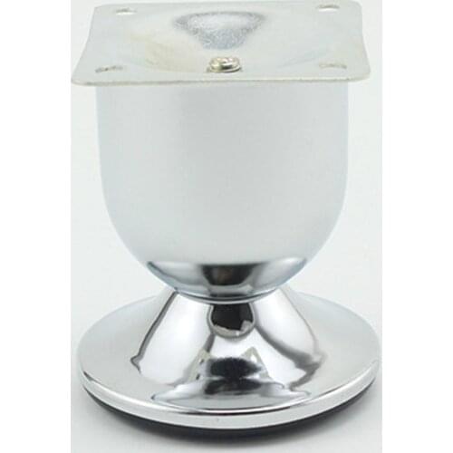 Pack of 12pcs) Furniture Chrome Legs Iron Cabinet Table Sofa Chair Feet H=90mm