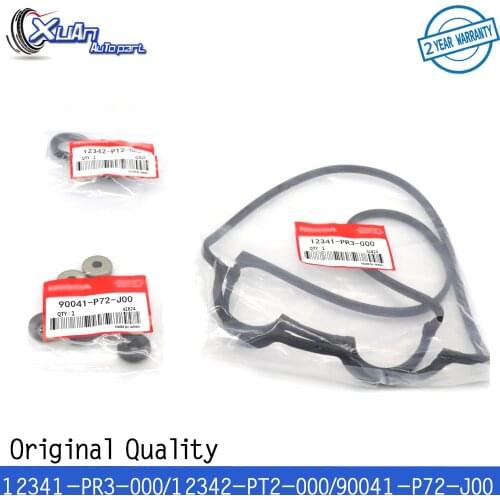 XUAN New Valve Cover Gasket Kit Set 12341-PR3-000 12342-PT2-000 90041-P72-J00 Fit for Acura Integra Honda Civic Del Sol 1.6 1.8L
