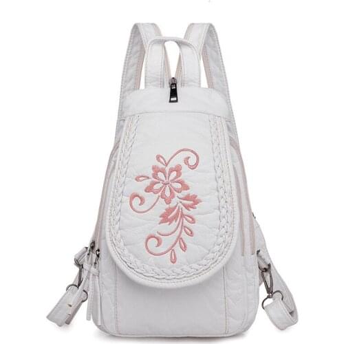New Women High Quality Leather Waterproof Backpack High Quality Popular Travel Small School Bags for Teenage Girls Shoulder Bag