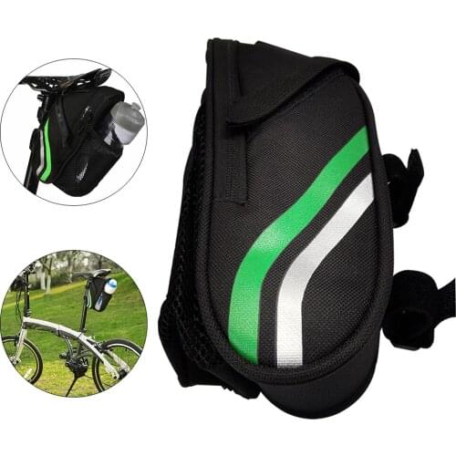 Mountain Road Bike Multifunction Bags Bicycle Saddle Bag with Kettle Pouch Capacity Tail Rear Bag MTB Folding Cycling