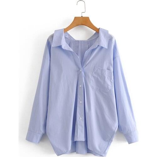 MOXFCIZO Blue Blouses