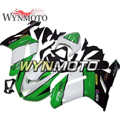 Full Fairings For Kawasaki ZX-6R 07 08 ZX6R 2007-2008 Year Injection ABS Plastics Motorbike Bodywork Cover Frame Kit Green White