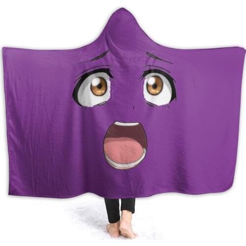 Portable warm flannel Sexy Girl Hooded Blanket Anime Cartoon blankets for airplane travel Bedspread Wrap