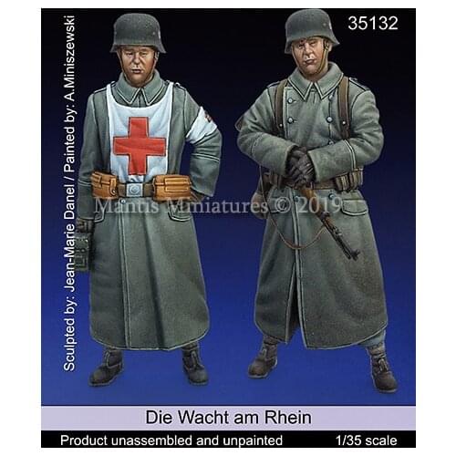 1:35 Resin Figure Model Kit Unassambled Unpainted 1013 (2 figures)