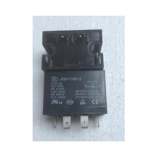 Free Shipping 5pcs/LOT JQX-116F-2 012DL-1HS Air Conditioning Refrigerator Relay 30A 4 Foot 12VDC