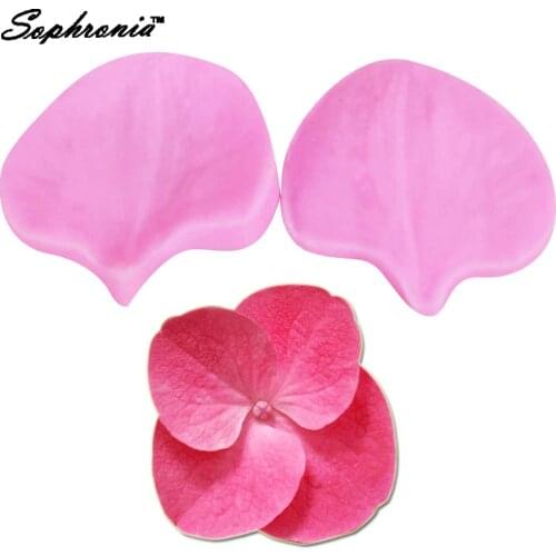 Sophronia M461 Diy Petal Flower Silicone Veiner Flower Petal Cutter Fondant Sugarcraft Gumpaste Cake Mould