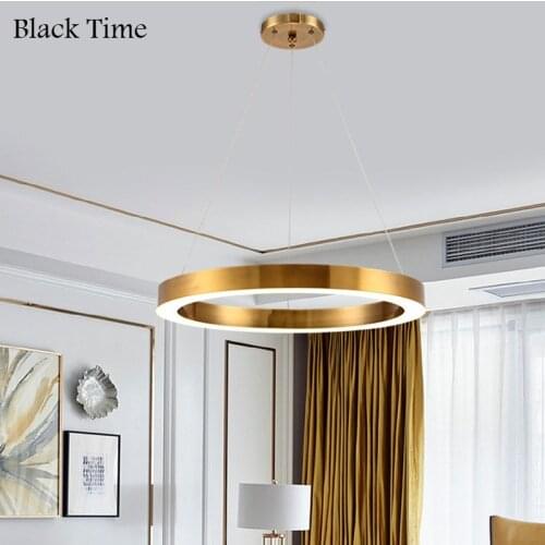 Modern Home LED Chandelier 110V 220V Chandelier Lamps for Living Room Bedroom Dining Room Kitchen Lamp Round Indoor Luminaires