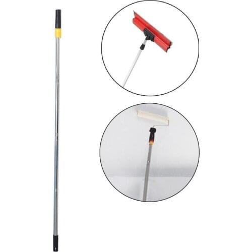 1.2m 4 Sections Paint Roller Extension Pole Stainless Steel Telescopic Sticks Detachable Cleaning Rod Painting Handle Tools