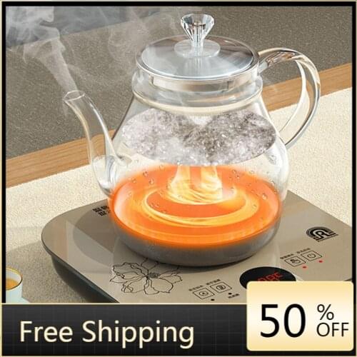 Tourist Kettle Electric Water Boiler Camping With Whistle Glass Teapot Specialized Coffee Pot Hervidor De Agua Induction Cooker