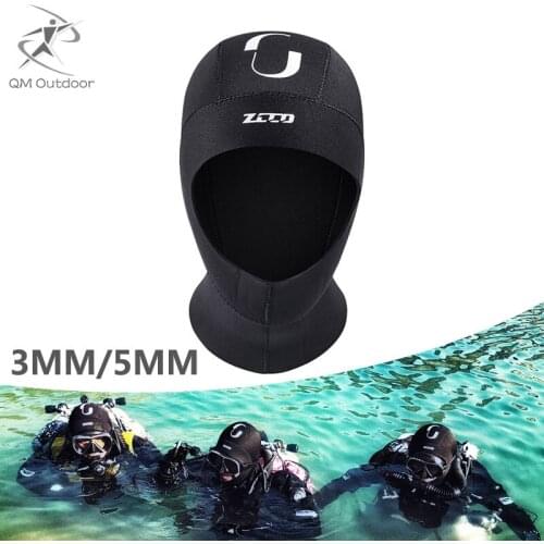 Water Sports 3mm/5mm Diving Hoods Covering Neck Cap Snorkeling For Men And Women Swimming Caps