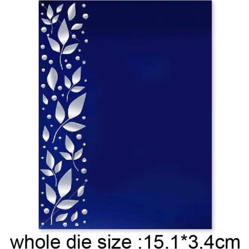 Leaves border Cutting Dies Cut Stencils for DIY Scrapbooking Photo Album Decorative Embossing Paper Dies for Card Making Templ