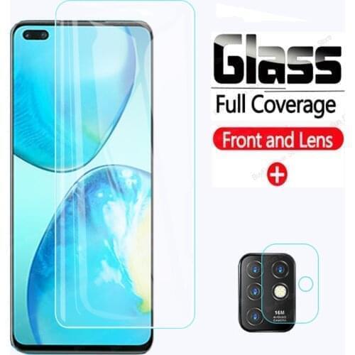 2 in 1 Tempered Glass On For Infinix Note 8 Glas Screen Protector for Note 8i 7 Note8 Note7 Protective Class & Camera Lens Film