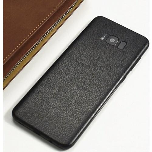 Luxury DIY Leather Skin Sticker Wrap Skin Paste Protective Film For SAMSUNG Galaxy S10 Plus S10e S9+ Note 8 S8 Note 9 S7 Edge