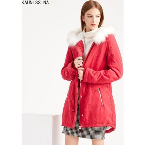 Winter Womens Fleece Jacket Coats Hooded Plus Size Coat Cotton-Padded Thick Warm Outerwear Female Long Jackets Womens Clothing