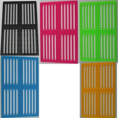 10/100pcs 75x120mm 5 colors Function panel/rc car plastic plate/diy toy parts/science experiments/parts baby toys