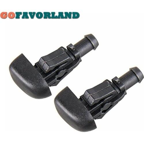 2PCS Front Car Accessories Windscreen Plastic Wiper Nozzle Water Spray Car Cleaning 3W7Z-17603-AA For Ford Crown 2003-2011 Flex