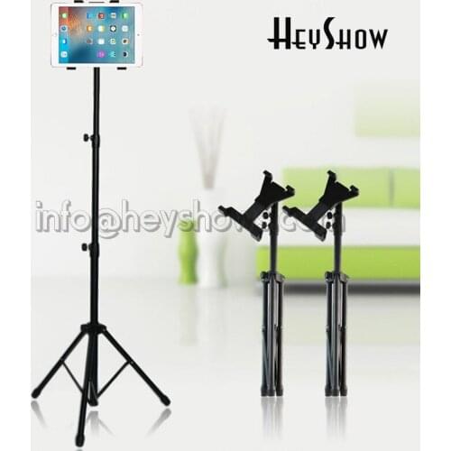 5-10 inch Tablet Floor Display Stand Universal Ipad Tripod Holder Kindle Floor Mount With Ajustable Claw For Meeting,Home,Stage