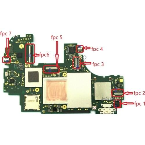 5PCS For Nintendo Switch Lite Motherboard LCD Touch Power Game Card Fan Joystick Lbutton Power Battery FPC Connector socket