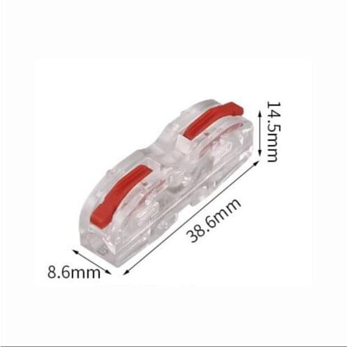 50pcs SPL-1T Quick connector Fast multi-function wire connecting artifact splicing one to open the docking terminal